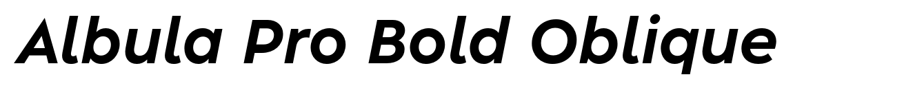 Albula Pro Bold Oblique